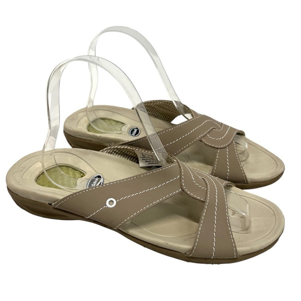 Dr. Scholl’s Parker Tan Casual Comfort Slip On Slide Sandals Women’s 8